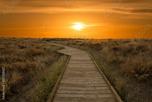 A sunset by the tables of daimiel