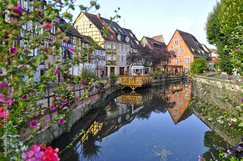 Beautiful city Alsace Wine Route. Colmar, France