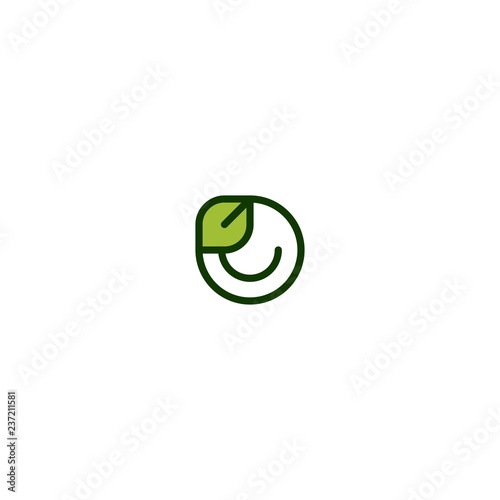Leaf Circle Naturally Business Logo