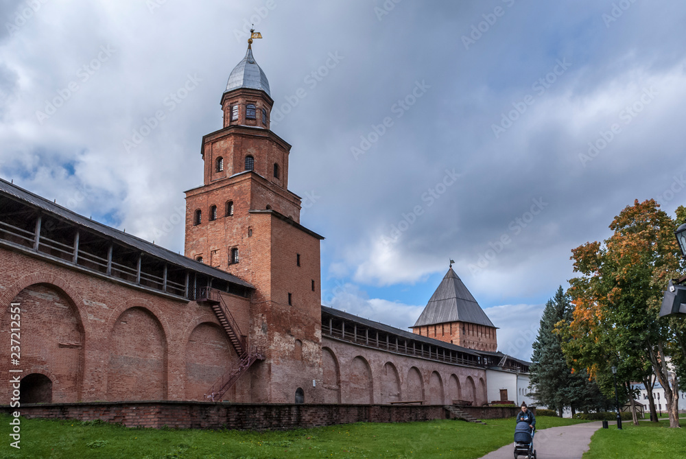Fototapeta premium Russia. Veliky Novgorod, Kremlin (Detinets)