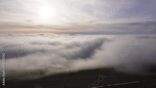 Nebelmeer beim Sonnenuntergang