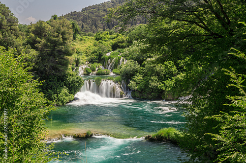 Skradinski buk  Krka National Park in Croatia  Europe. 