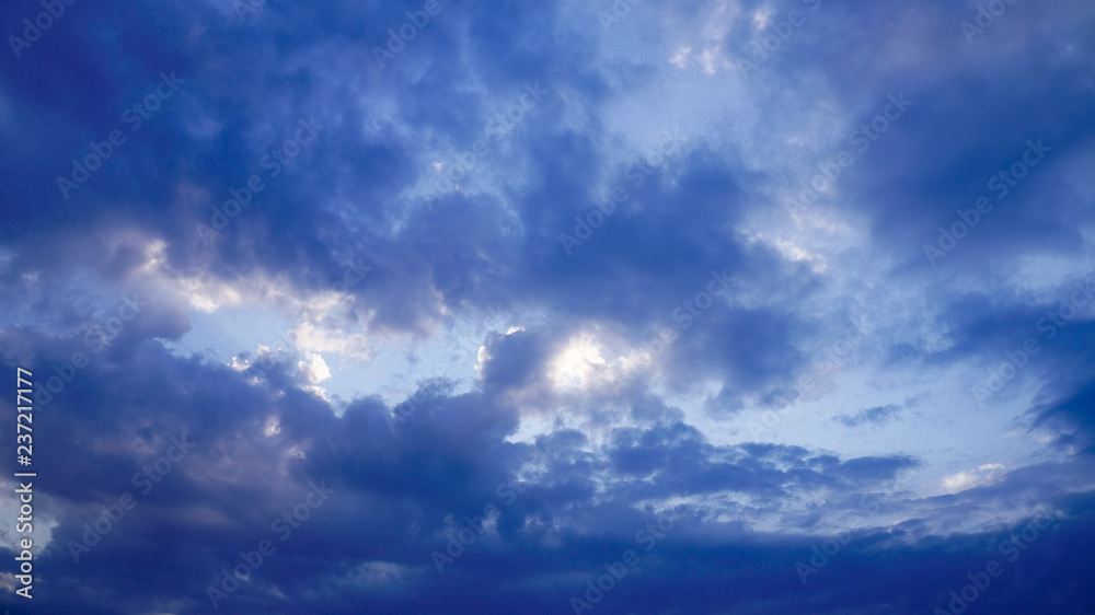 sky with white fluffy and rainy dark clouds after rain. Background texture. sky with white fluffy and rainy dark clouds after rain. Background texture.