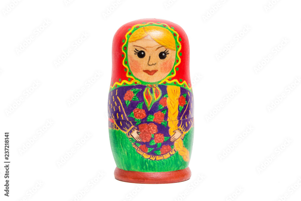 Matryoshka isolated on white background Matryoshka isolated on white background
