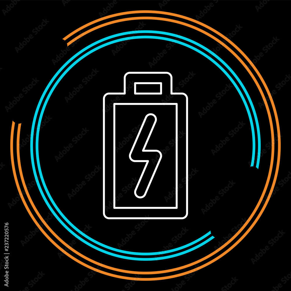 vector Battery charging - power Battery illustration, electricity symbol - energy sign vector Battery charging - power Battery illustration, electricity symbol - energy sign