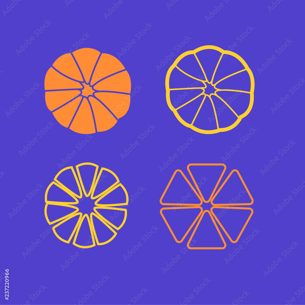 Vector sign of orange Vector sign of orange