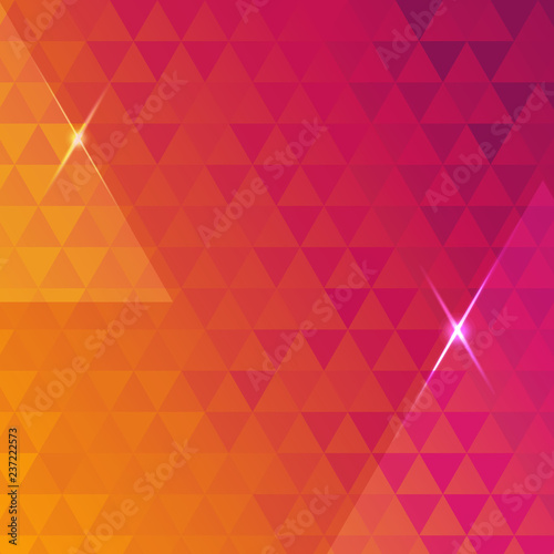Red Grid Mosaic Background with Lights . Isolated Vector Elements
