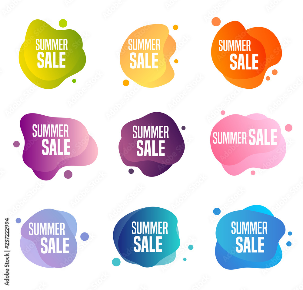Summer Sales Buttons