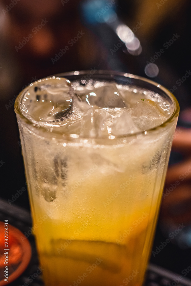 cocktail with orange and lemon
