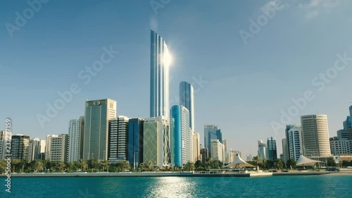 Abu Dhabi skyline waterfront