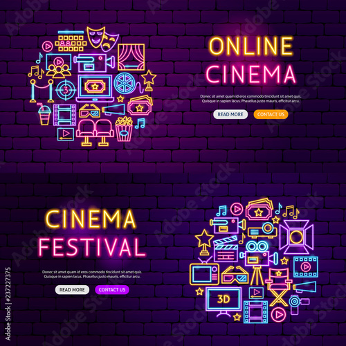 Cinema Website Banners
