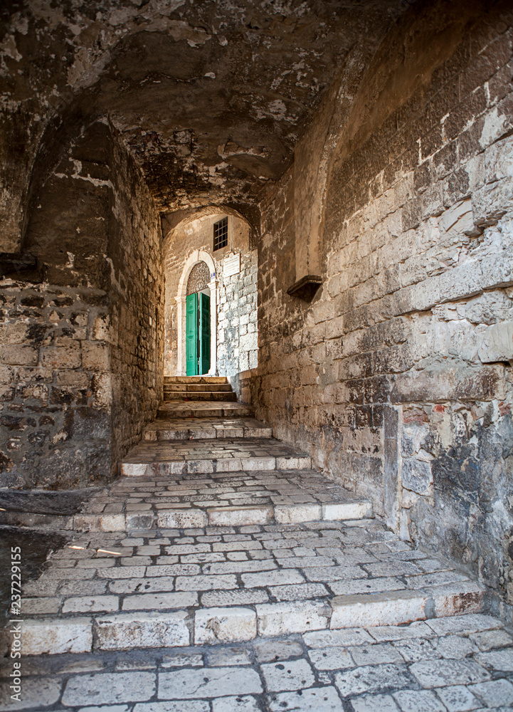 Historic old town in Sibenik, Croatia. Balkans in Europe