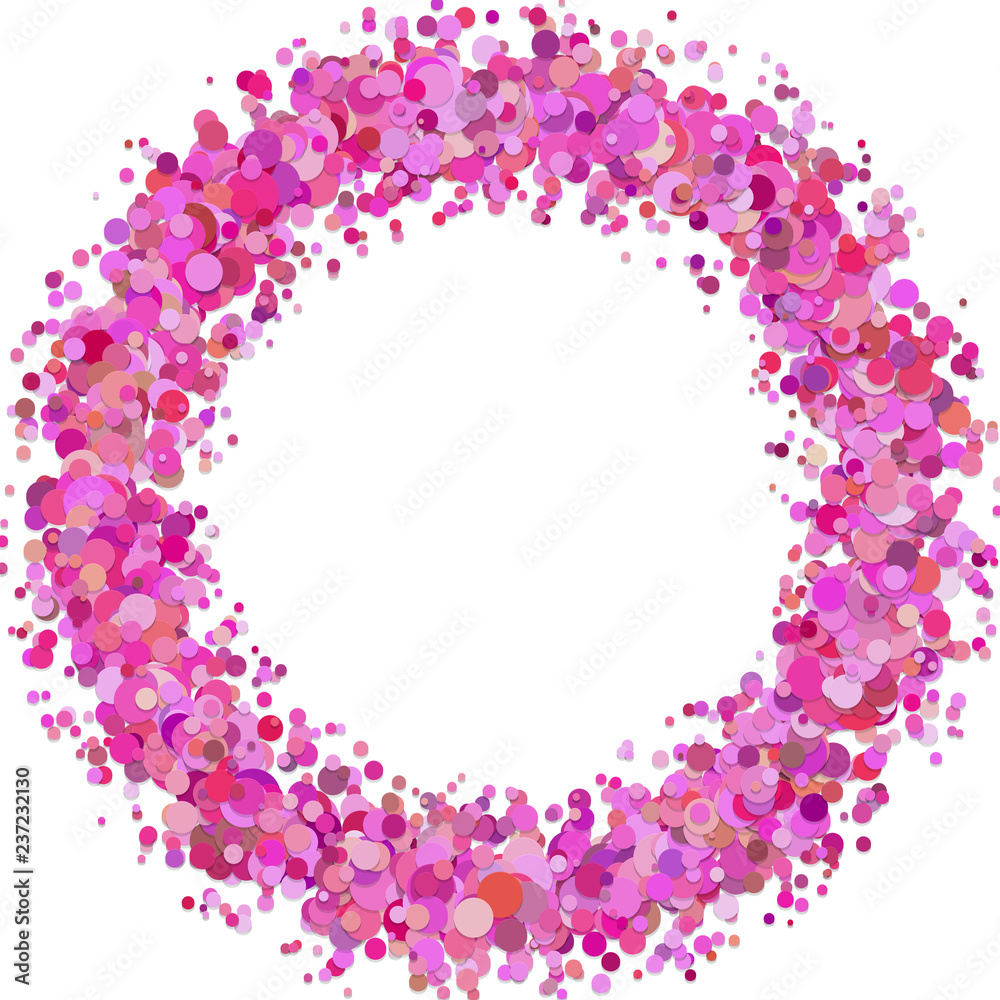 Abstract blank dispersed confetti circle background template - vector design Abstract blank dispersed confetti circle background template - vector design