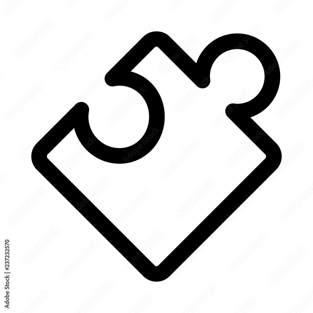 Puzzle Piece Icon Outline Puzzle Piece Icon Outline