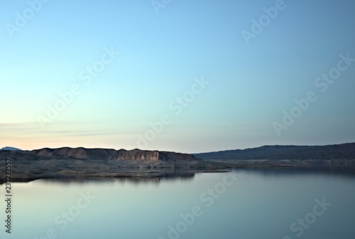 Lake Mead in Arizone o, Abendrot