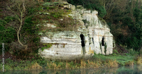 Anchor Church caves, Ingleby, Derbyshire, UK photo