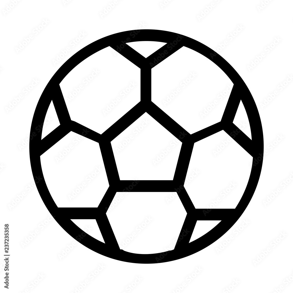Fototapeta premium Soccer Ball Icon Illustration