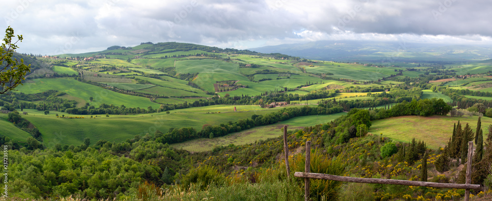 Tuscany panorama landscape in Italy