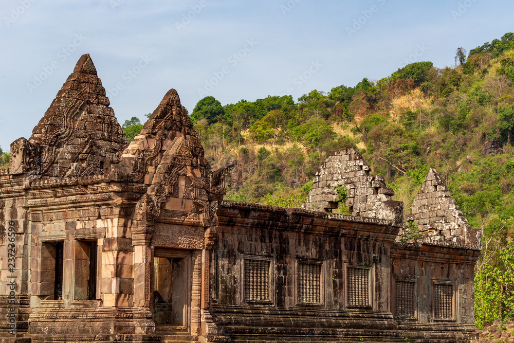 Vat Pou Khmer temple ruins Champasak Laos