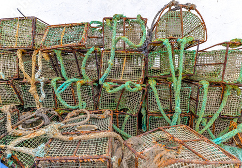 Lobster traps in Canido - Spain