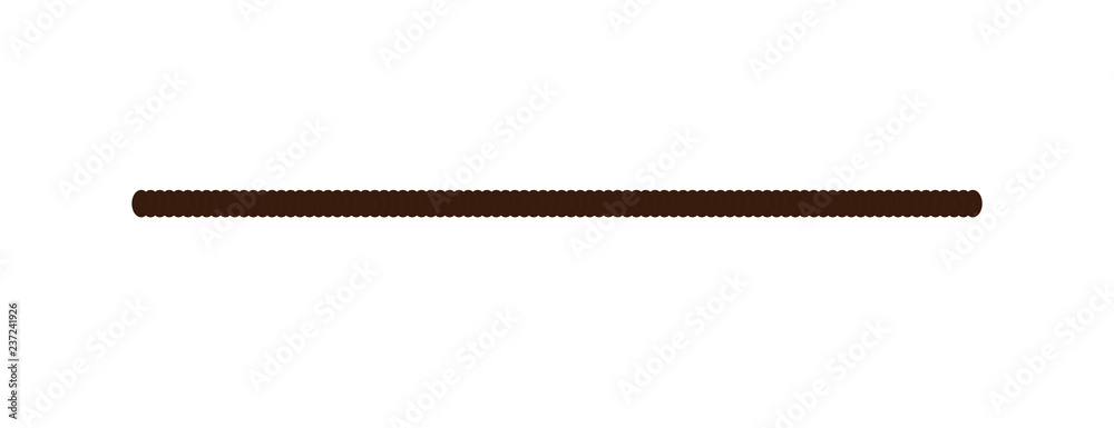 Vector illustration of brown rope Vector illustration of brown rope