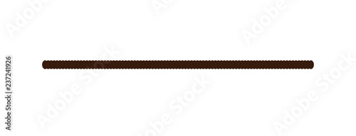 Vector illustration of brown rope