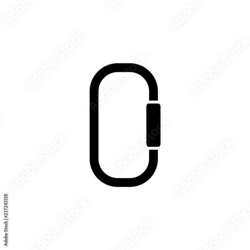 carabiner vector icon