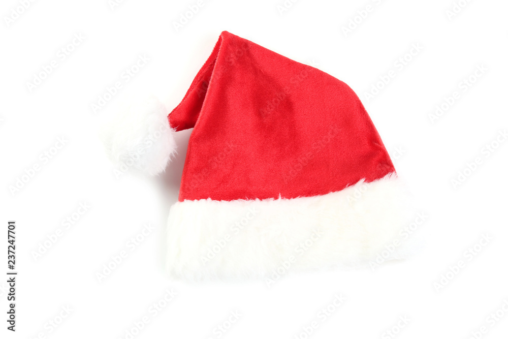 Santa claus hat isolated on white background Santa claus hat isolated on white background