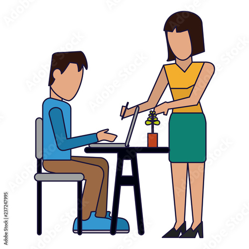 Working with computer avatar