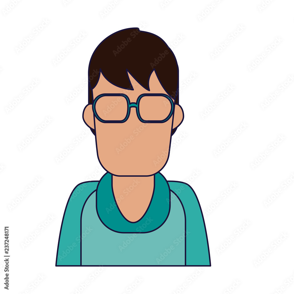 Man faceless profile Man faceless profile