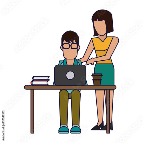 Working with computer avatar