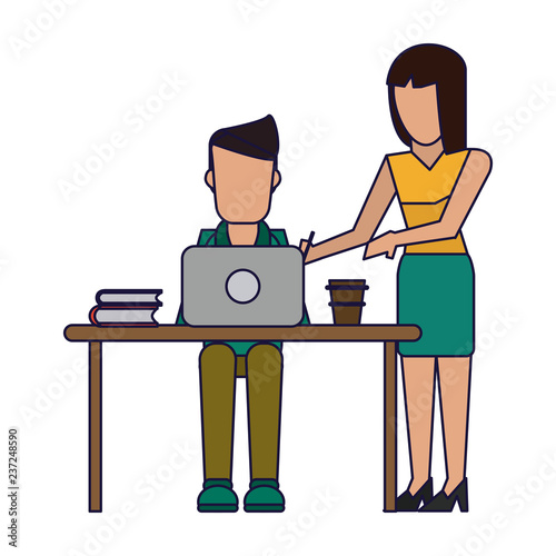 Working with computer avatar