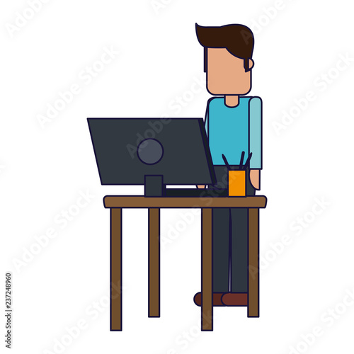 Working with computer avatar