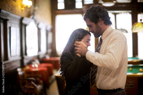 View of a couple dancing. photo