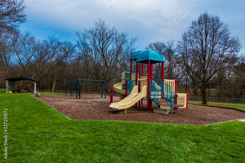 Colorful Jungle GYM playground in the park