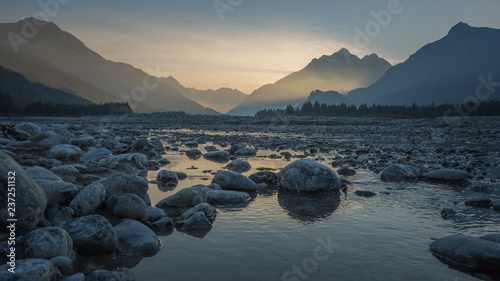 Gravel bank in the Lech valley, Austria