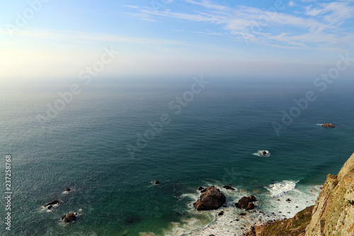 The Atlantic coast, view from cape Roca, Portugal