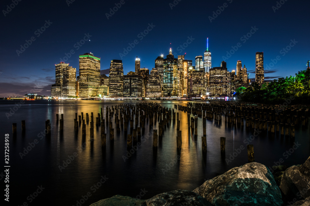 New York City skyline from Brooklyn Bridge Park