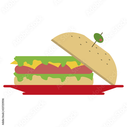Hamburger fast food