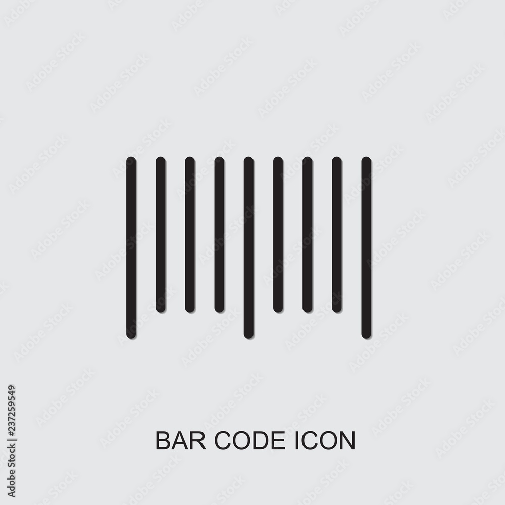 bar code icon. outline bar code icon from logistic collection. Use for web, mobile, infographics and UI/UX elements. Trendy bar code icon. bar code icon. outline bar code icon from logistic collection. Use for web, mobile, infographics and UI/UX elements. Trendy bar code icon.