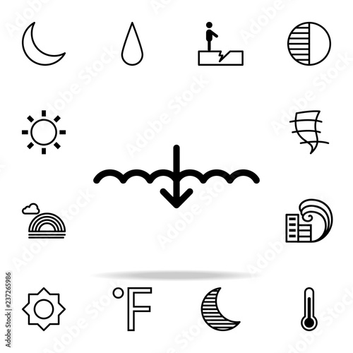 forecast, low, tide sign icon. weather icons universal set for web and mobile