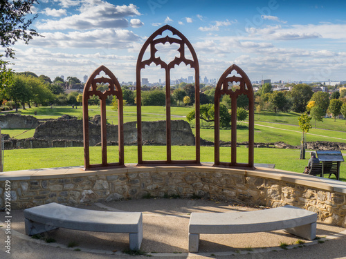 Obraz na płótnie europe, UK, England, London, Abbey Woods, Lesnes Abbey w salonie
