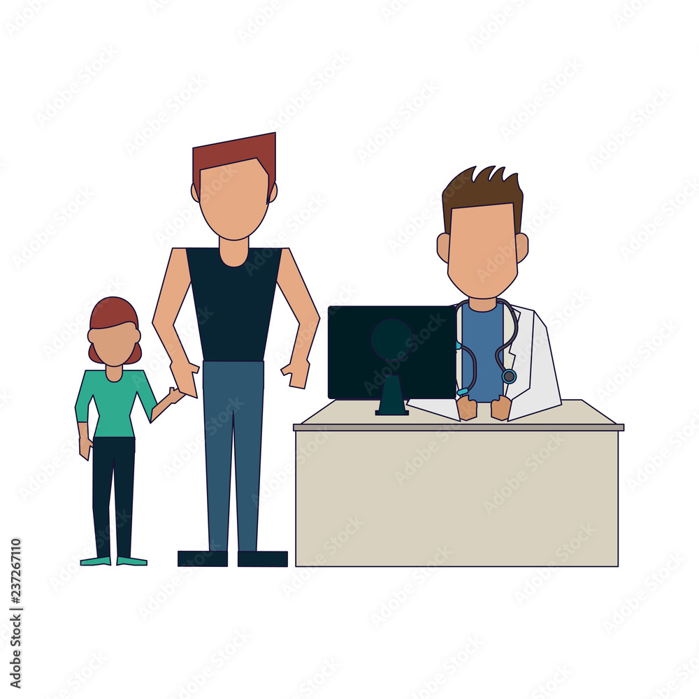 Obraz premium Doctor and patients