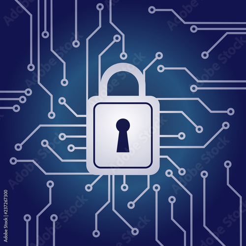 Electronic lock, network security concept