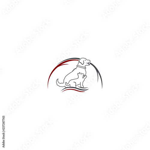 icon illustration with the concept of pet photo