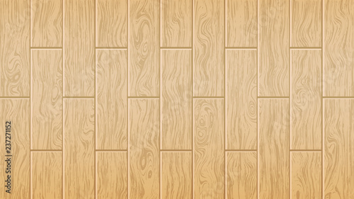 Woody oak texture. Vector illustration. Light brown wooden board. The form of parquet, laminate flooring, furniture. Grunge colored wood background. Template for design decoration.
