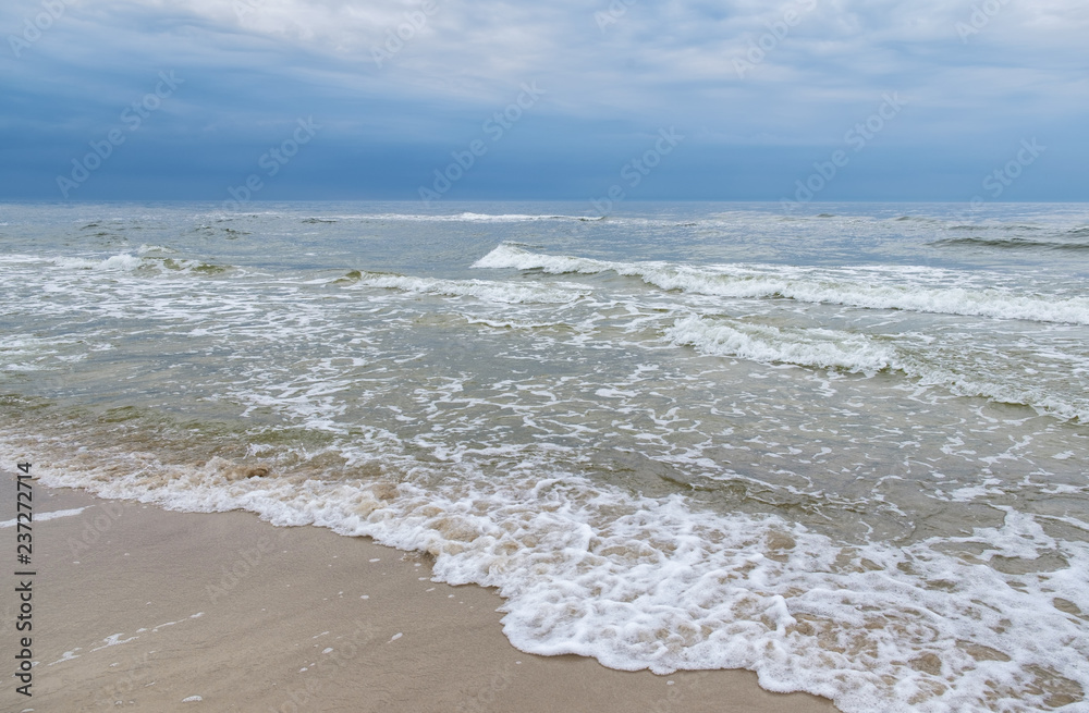 Baltic Sea - landscape with clouded sky. Baltic Sea - landscape with clouded sky.