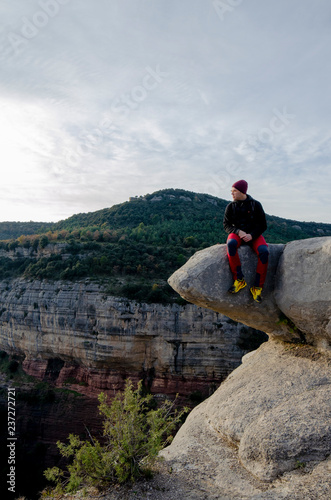 hiker in the mountains
