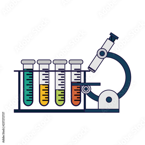 Science experiments and investigation blue lines