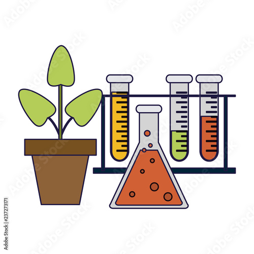 Science experiments and investigation blue lines
